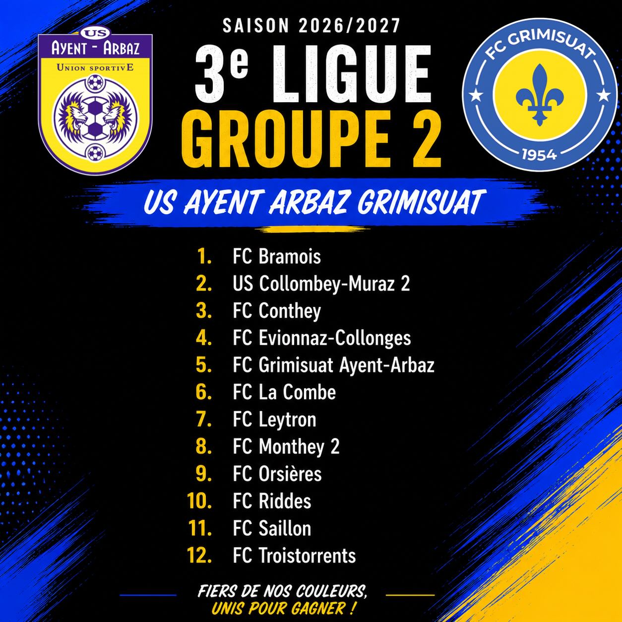 Saison 2026-2027 : Découvrez nos groupes et futurs adversaires !